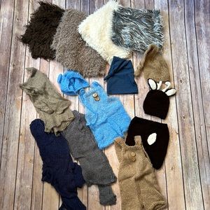 Newborn Photo Props, hats, and outfits